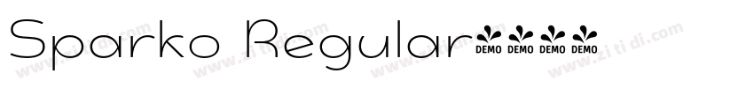 Sparko Regular字体转换